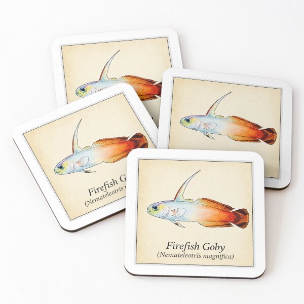 Item preview, Firefish Goby Watercolor Saltwater Aquarium Illustration designed and sold by KenworksDigital.