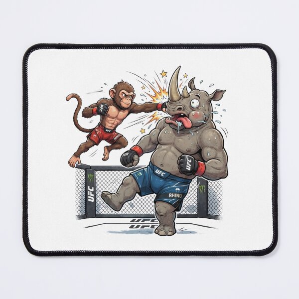 Item preview, Funny Monkey Boxing Rhino MMA Fight Graphic designed and sold by annaarthk.