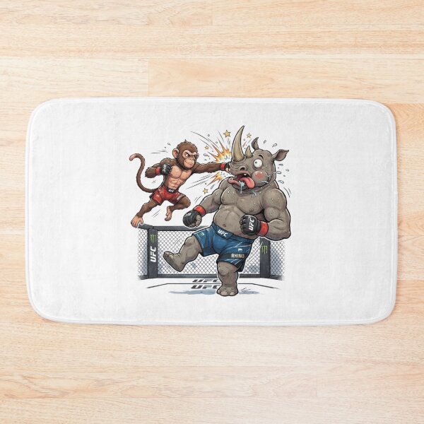 Item preview, Funny Monkey Boxing Rhino MMA Fight Graphic designed and sold by annaarthk.