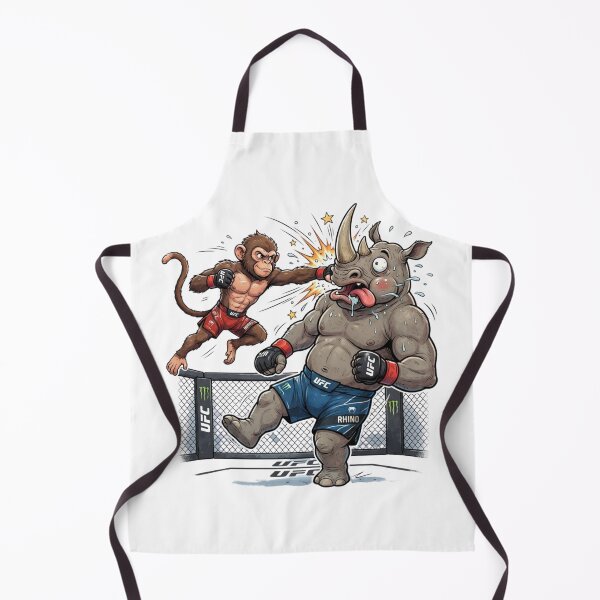Item preview, Funny Monkey Boxing Rhino MMA Fight Graphic designed and sold by annaarthk.