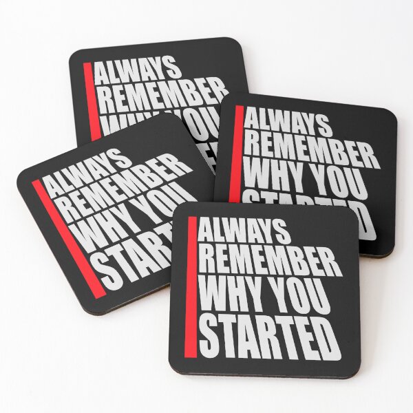 Item preview, Always Remember Why You Started Motivation Mindset designed and sold by shirt-o-mat.