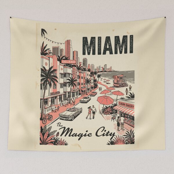 Aperçu de l'œuvre Miami créée et vendue par Trippin-Tito's.
