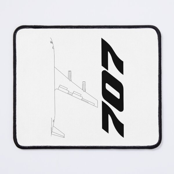 Item preview, 707 Commercial Jetliner Technical Blueprint (Black Edition) designed and sold by Magazine Combate.