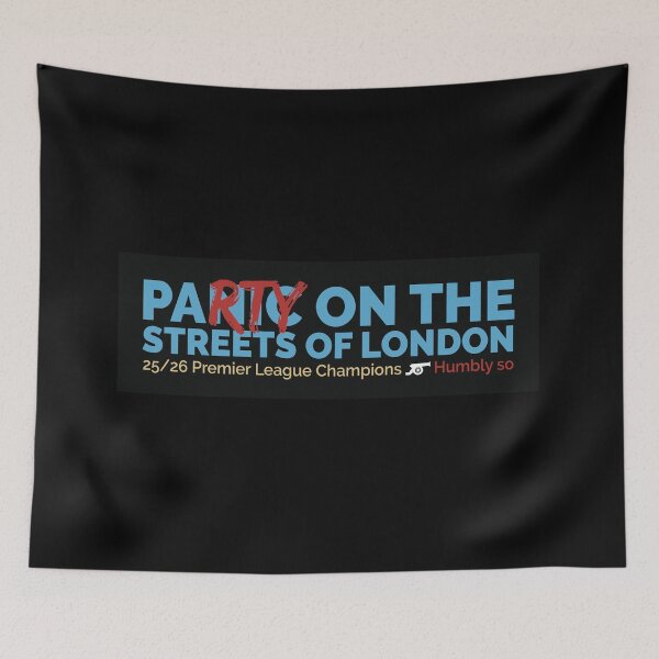 Item preview, Arsenal Party on the Streets of London designed and sold by ThinkCitron.