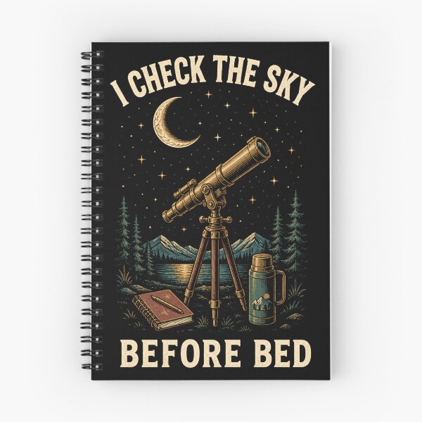 Item preview, I Check The Sky Before Bed Vintage Stargazing designed and sold by Gustavo Navarro.