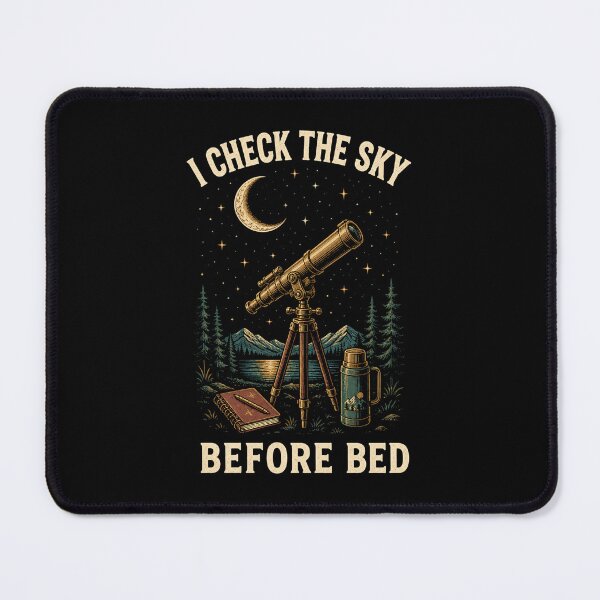 Item preview, I Check The Sky Before Bed Vintage Stargazing designed and sold by Gustavo Navarro.