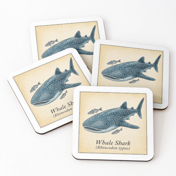 Item preview, Whale Shark Vintage Watercolor Marine Life Illustration designed and sold by KenworksDigital.