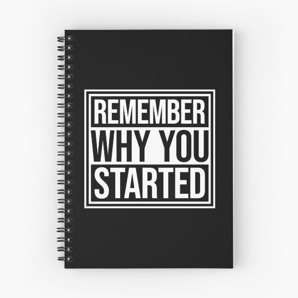 Item preview, Always Remember Why You Started Motivation Mindset designed and sold by shirt-o-mat.