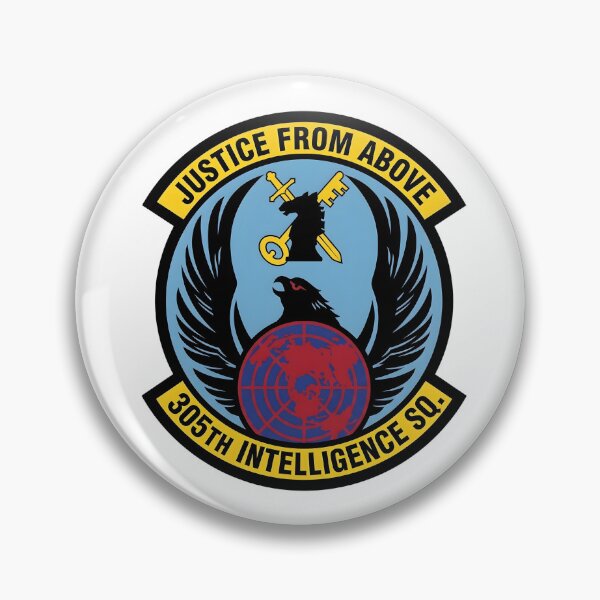 Item preview, USAF 305th Intelligence Squadron "Justice From Above" Patch designed and sold by CharlieDesings.