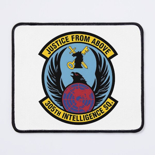Item preview, USAF 305th Intelligence Squadron "Justice From Above" Patch designed and sold by CharlieDesings.