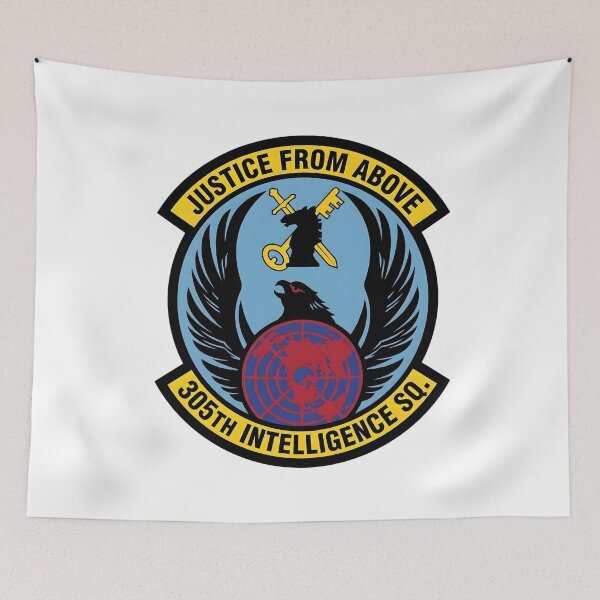 Item preview, USAF 305th Intelligence Squadron "Justice From Above" Patch designed and sold by CharlieDesings.