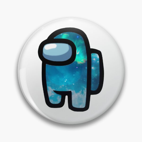 Item preview, Among Us Crewmate - Blue and teal space pattern designed and sold by noob publishing.