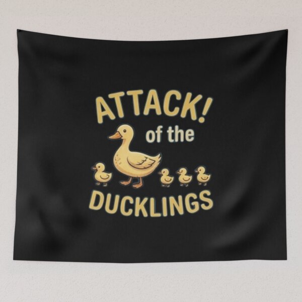 Item preview, Attack of the Ducklings — Funny Cute Duck Family Design designed and sold by Tipsy24.