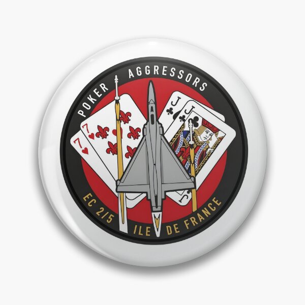 Item preview, French Air Force EC 2/5 Île-de-France "Poker Aggressors" Patch designed and sold by CharlieDesings.