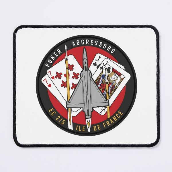 Item preview, French Air Force EC 2/5 Île-de-France "Poker Aggressors" Patch designed and sold by CharlieDesings.