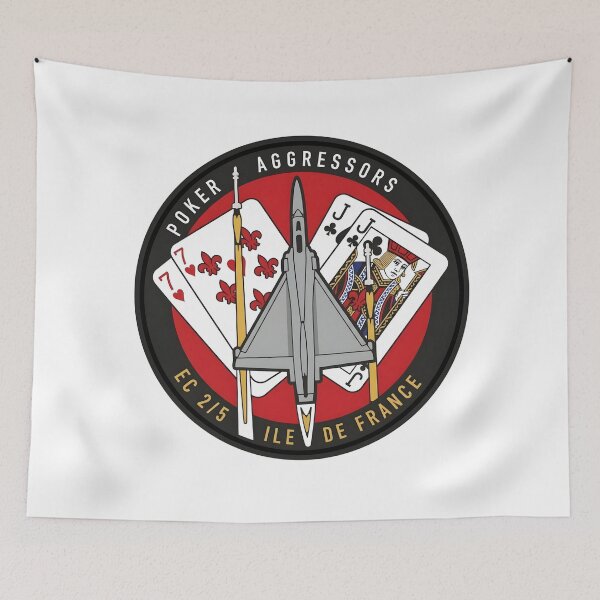 Item preview, French Air Force EC 2/5 Île-de-France "Poker Aggressors" Patch designed and sold by CharlieDesings.