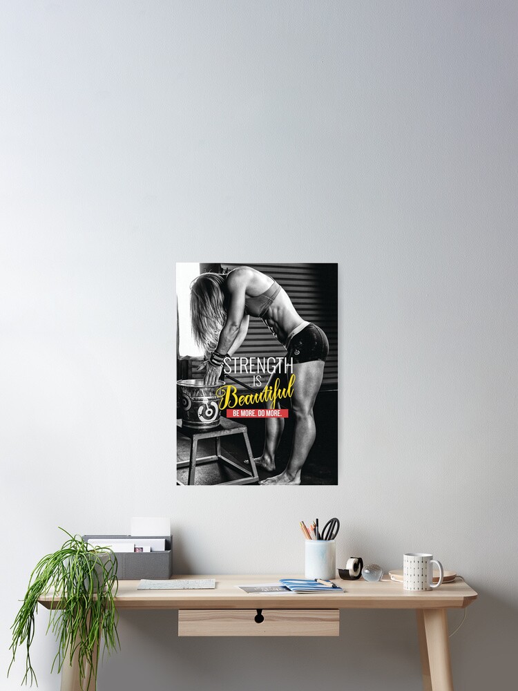 Thumbnail 2 of 3, Poster, Women's Fitness Inspirational Quote designed and sold by superfitstuff.