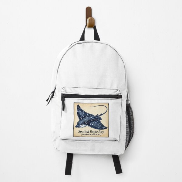 Item preview, Spotted Eagle Ray Vintage Watercolor Marine Illustration designed and sold by KenworksDigital.
