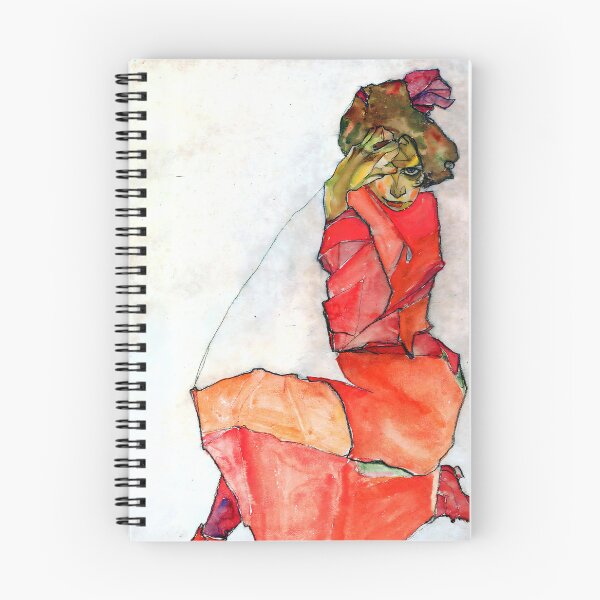 Item preview, Egon Schiele - Kneeling Female in Orange-Red Dress designed and sold by Jon-Baran.