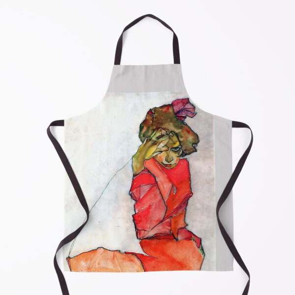 Item preview, Egon Schiele - Kneeling Female in Orange-Red Dress designed and sold by Jon-Baran.