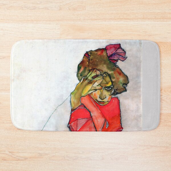 Item preview, Egon Schiele - Kneeling Female in Orange-Red Dress designed and sold by Jon-Baran.