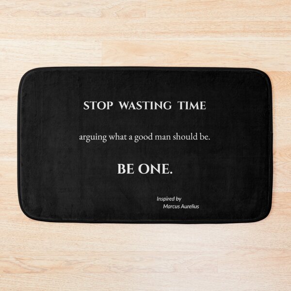 Item preview, Stop Wasting Time | Stoic Philosophy Inspired by Marcus Aurelius designed and sold by CalmWorldShop.