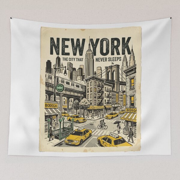 Aperçu de l'œuvre New York créée et vendue par Trippin-Tito's.