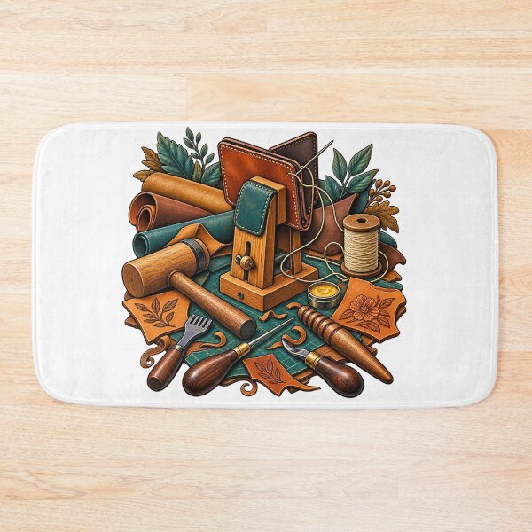 Item preview, Decorative Leathercraft Workshop Artisan Art designed and sold by UrbanCanvvas.