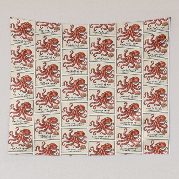 Item preview, Giant Pacific Octopus Vintage Marine Biology Illustration designed and sold by KenworksDigital.