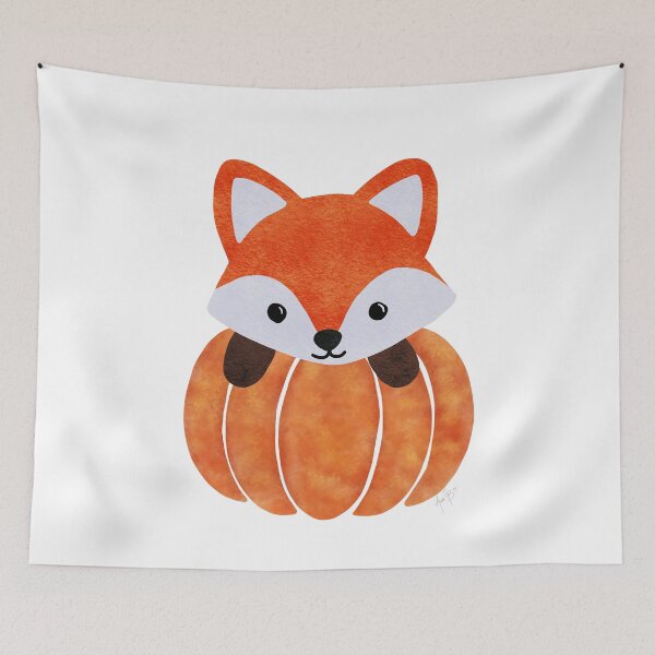 Item preview, Pumpkin fox designed and sold by Ana Gorozpe.