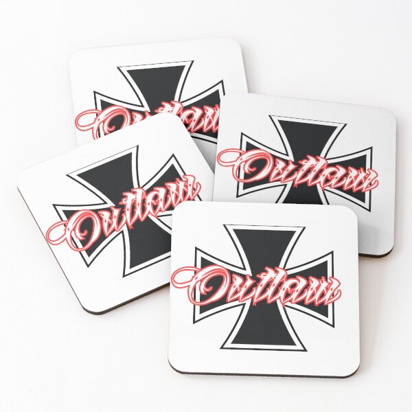 Item preview, Outlaw Iron Cross 1% Rocker Logo West Coast Chopper Style designed and sold by Legacy Apparel Co..