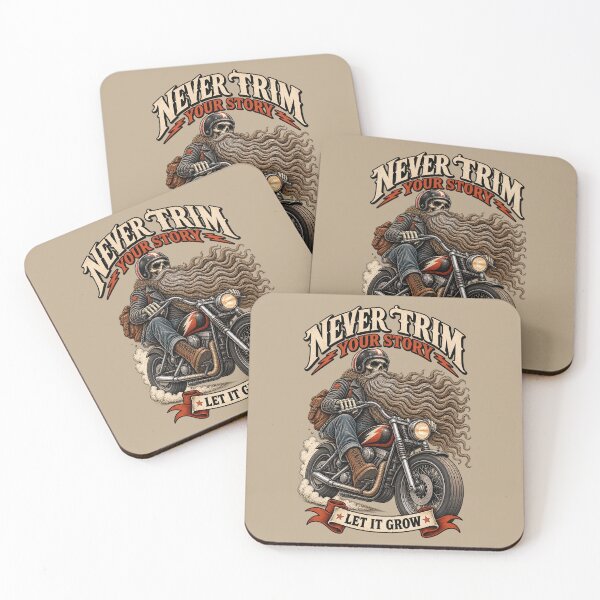 Item preview, Never Trim Your Story - Biker Beard designed and sold by Artnankin.