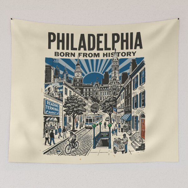 Artikelvorschau, Philadelphia entworfen und verkauft von Trippin-Tito's.