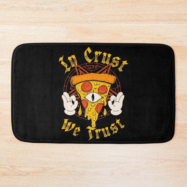 Item preview, In Crust We Trust Illuminati Pizza | Occult Pizza Slice Art designed and sold by kuwagatamushi.