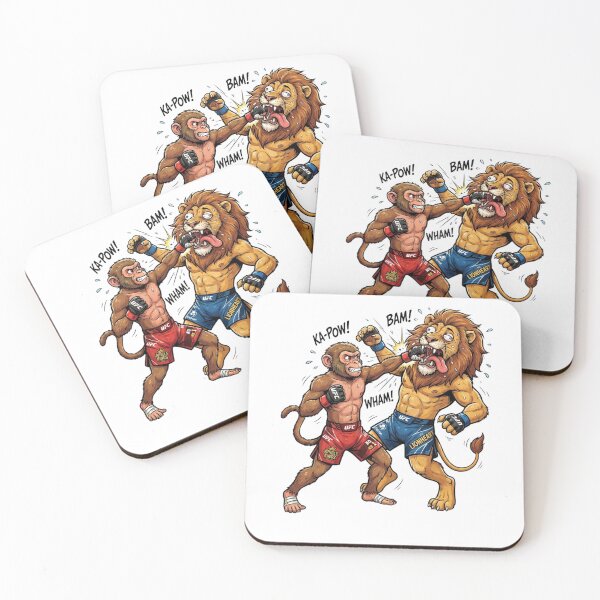 Item preview, Funny Monkey Boxing Lion MMA Fight Graphic designed and sold by annaarthk.
