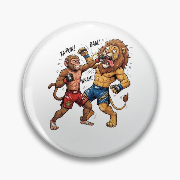Item preview, Funny Monkey Boxing Lion MMA Fight Graphic designed and sold by annaarthk.