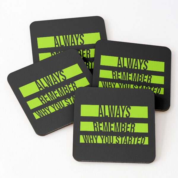 Item preview, Always Remember Why You Started Motivation Mindset designed and sold by shirt-o-mat.