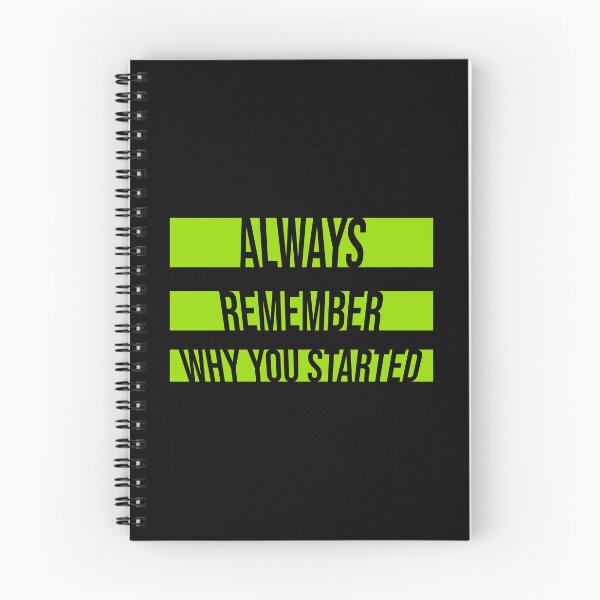 Item preview, Always Remember Why You Started Motivation Mindset designed and sold by shirt-o-mat.