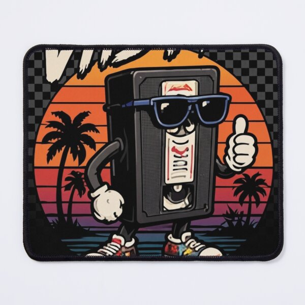 Item preview, VHS Man - Retro 80s Vintage Cassette Tape Nostalgia T-Shirt & Print designed and sold by CrsDesignStudio.