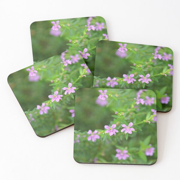 Item preview, Delicate Purple False Heather Blossoms in Garden designed and sold by MiraNadaPrints.