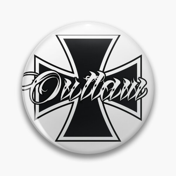 Item preview, Outlaw Iron Cross 1% Rocker Logo West Coast Chopper Style designed and sold by Legacy Apparel Co..