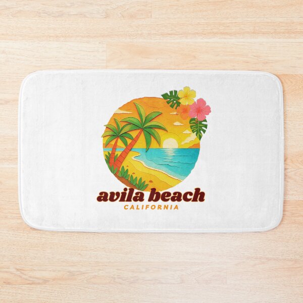 Item preview, Avila Beach California Retro Sunset Palm Tree Design | Central Coast Souvenir Art designed and sold by DonnaRaine.