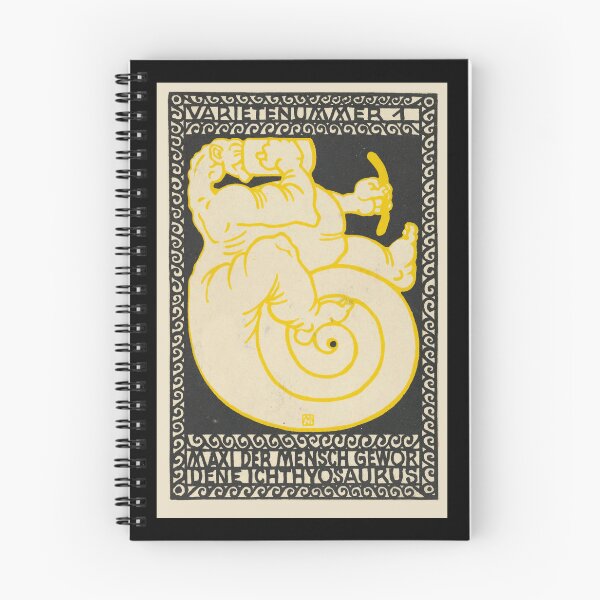 Item preview,  Vintage  color lithograph, Maxi the Ichthyosaurus Turned Man . designed and sold by stevepaint.