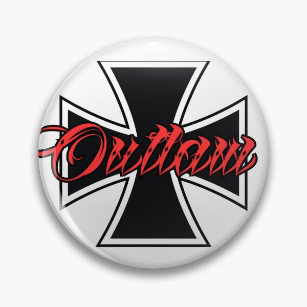 Item preview, Outlaw Iron Cross 1% Rocker Logo West Coast Chopper Style designed and sold by Legacy Apparel Co..