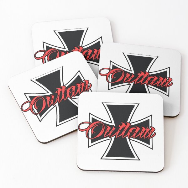 Item preview, Outlaw Iron Cross 1% Rocker Logo West Coast Chopper Style designed and sold by Legacy Apparel Co..