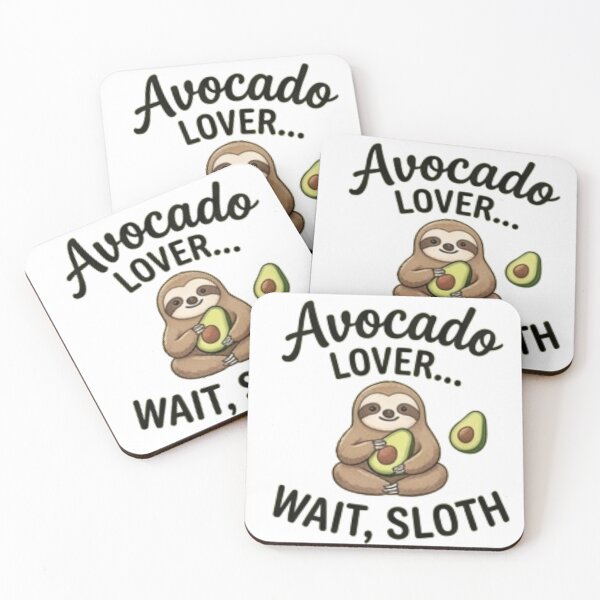 Item preview, Avocado Lover Wait Sloth — Funny Cute Sloth Food Design designed and sold by Tipsy24.