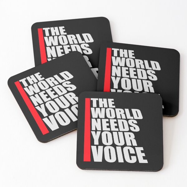 Item preview, The World Needs Your Voice Inspiration Empowerment designed and sold by shirt-o-mat.