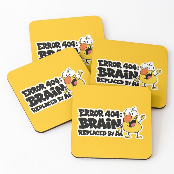 Item preview, Error 404 Brain Replaced by AI designed and sold by awesome-loob.