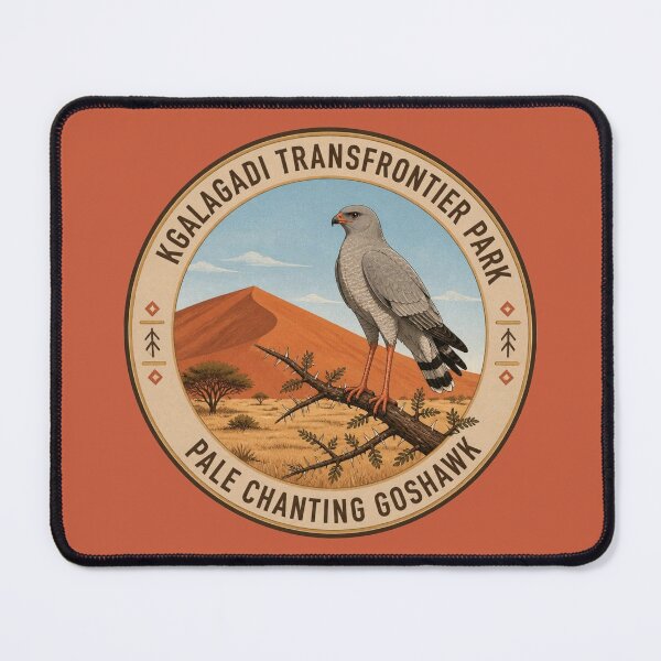 Item preview, Kgalagadi Pale Chanting Goshawk Badge – Red Dune Wildlife Series designed and sold by The Digital Compass.