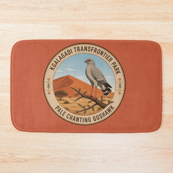 Item preview, Kgalagadi Pale Chanting Goshawk Badge – Red Dune Wildlife Series designed and sold by The Digital Compass.